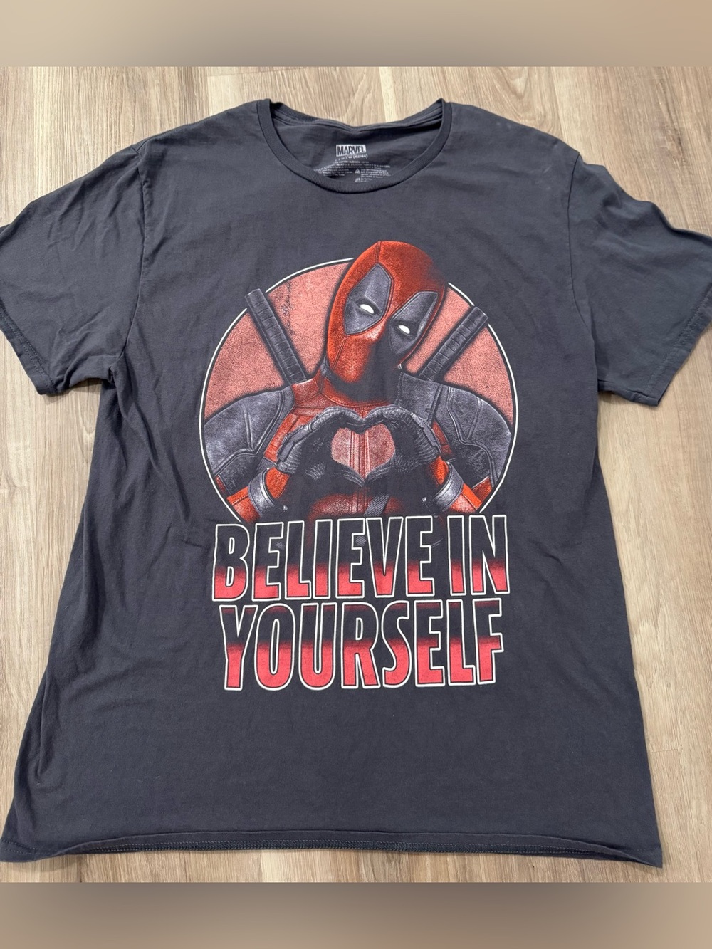 Marvel Black Tee with Red Graphic